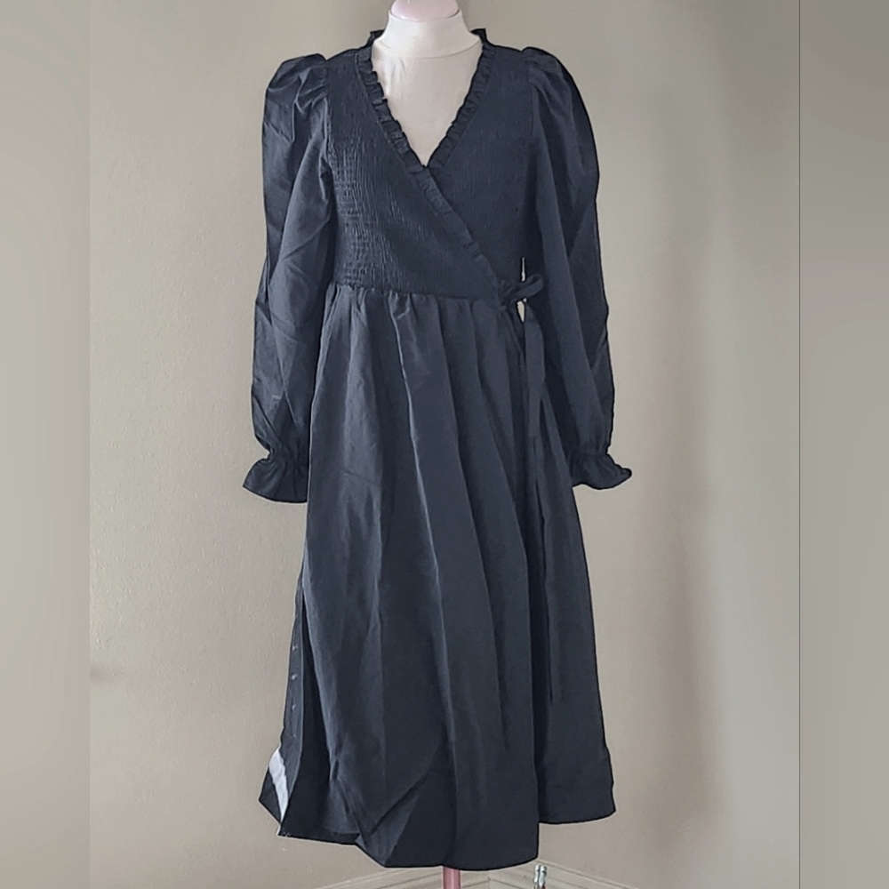 & other stories midi wrapdress